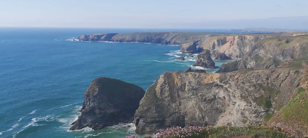 Bedruthan steps near Newquay
